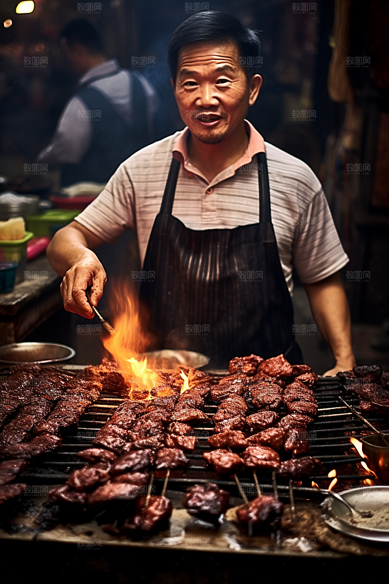 BBQ烧烤火辣聚会摄影图