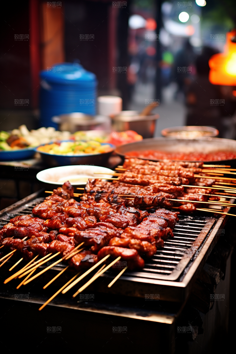 BBQ烧烤广告美味摄影图