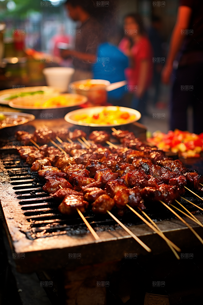 BBQ烧烤广告肉类摄影图