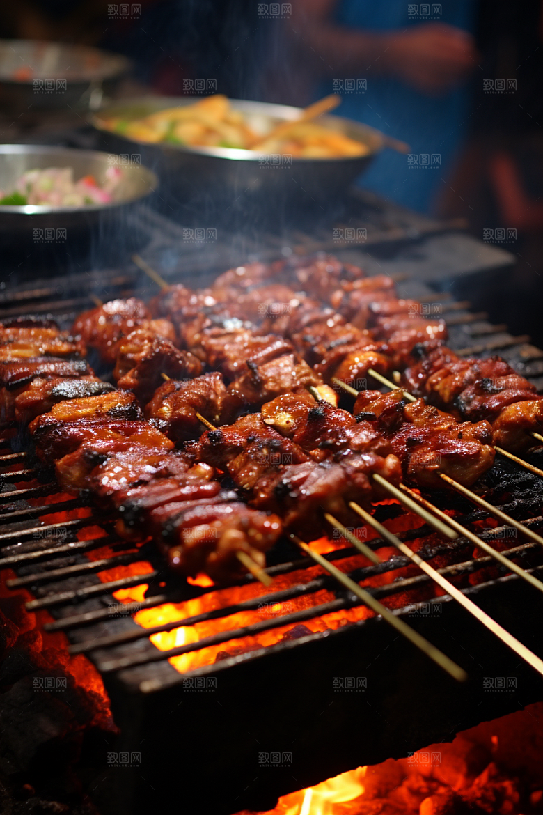 BBQ烧烤广告肉类摄影图