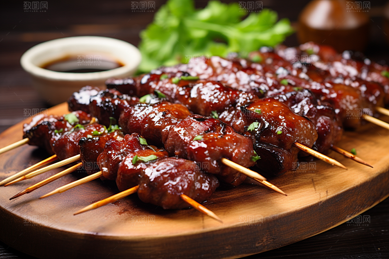 BBQ烧烤聚会肉类摄影图