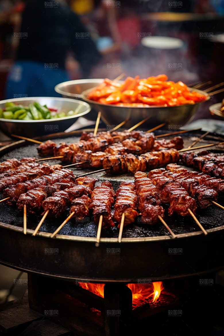 BBQ烧烤广告肉类摄影图