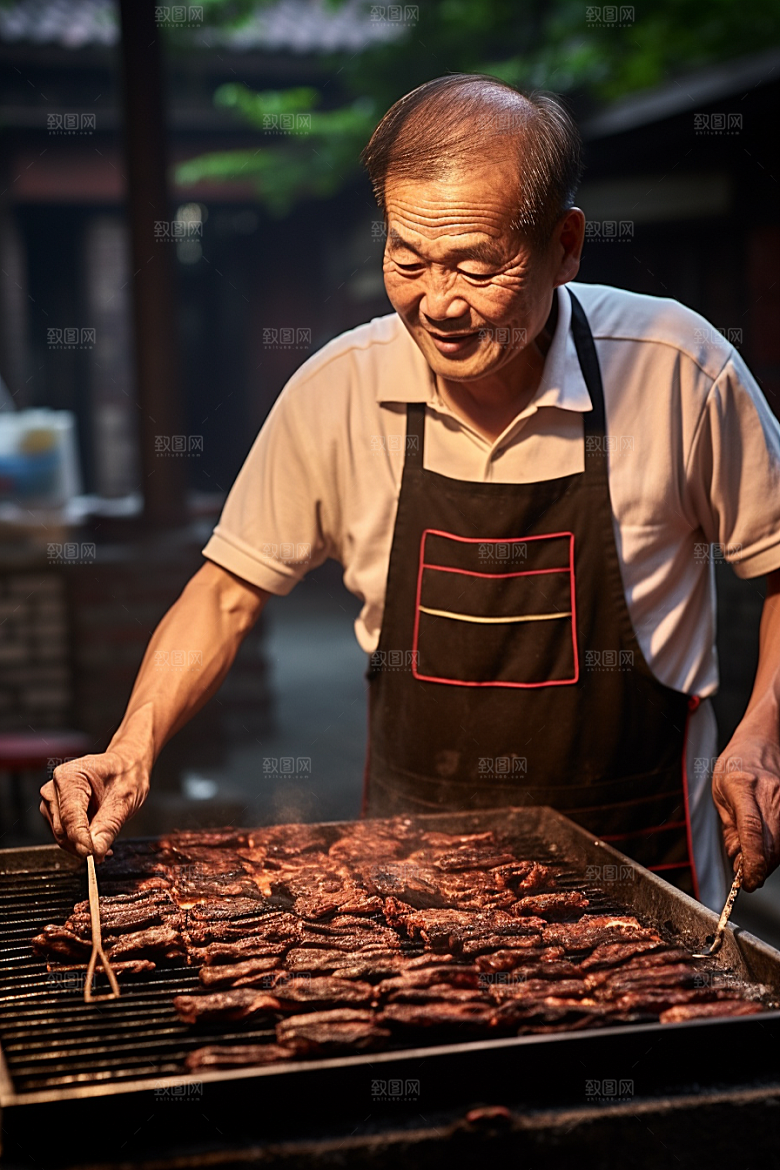 BBQ烧烤美食肉食摄影图