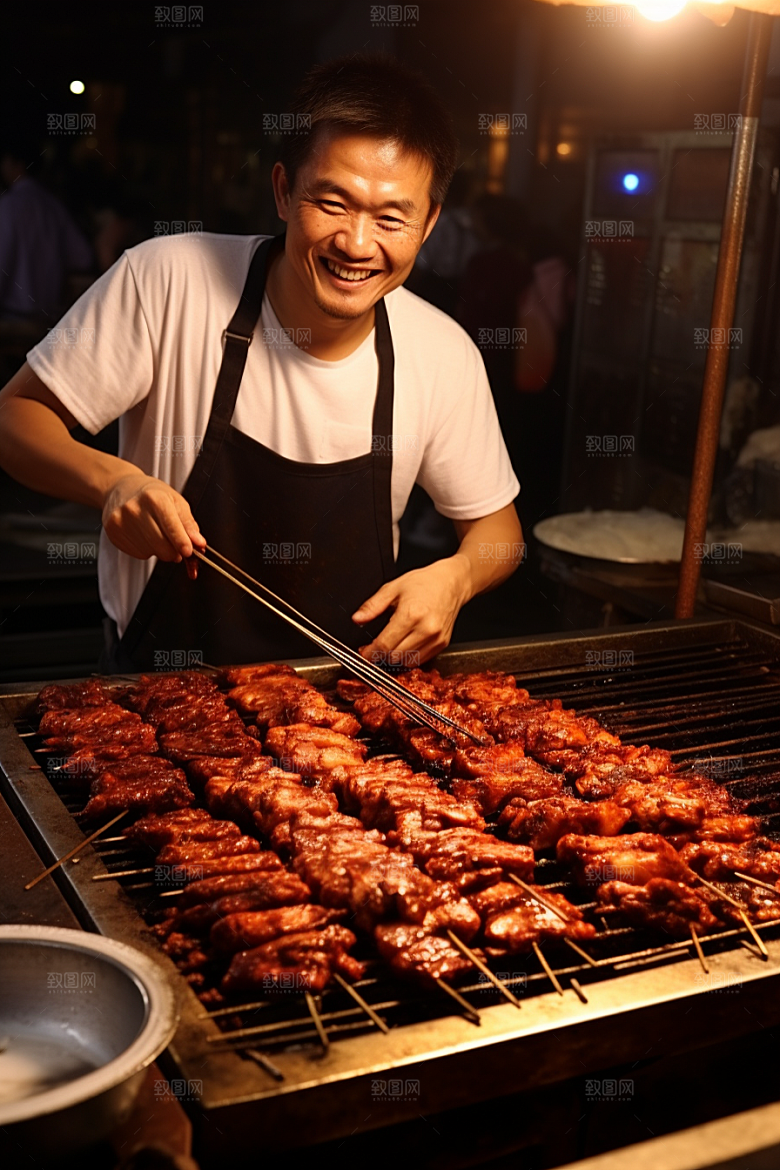 BBQ烧烤肉类聚会摄影图