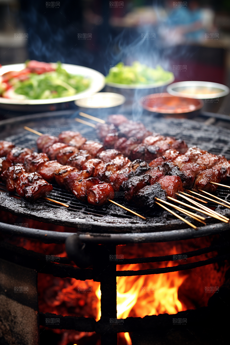 BBQ烧烤高清肉类摄影图