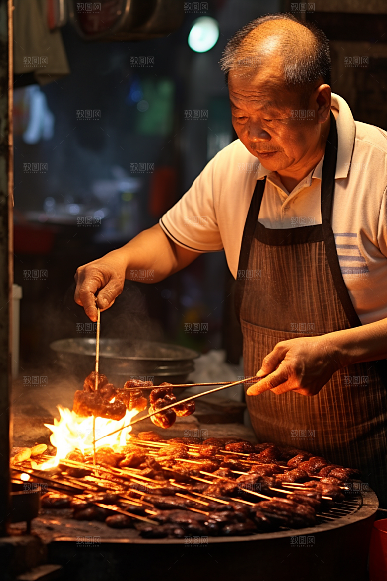 BBQ烧烤肉类肉食摄影图