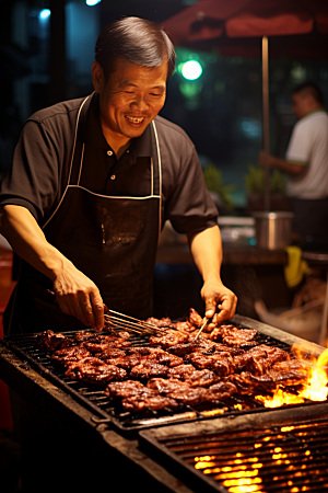 BBQ烧烤肉类广告摄影图