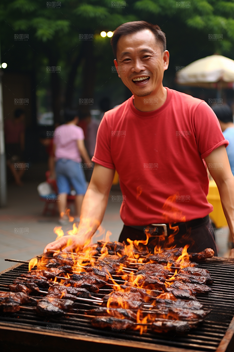 BBQ烧烤高清聚会摄影图
