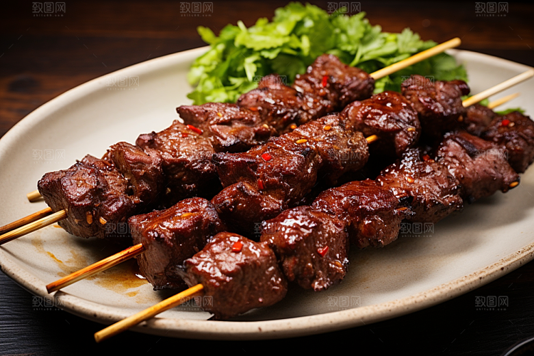 BBQ烧烤聚餐肉食摄影图