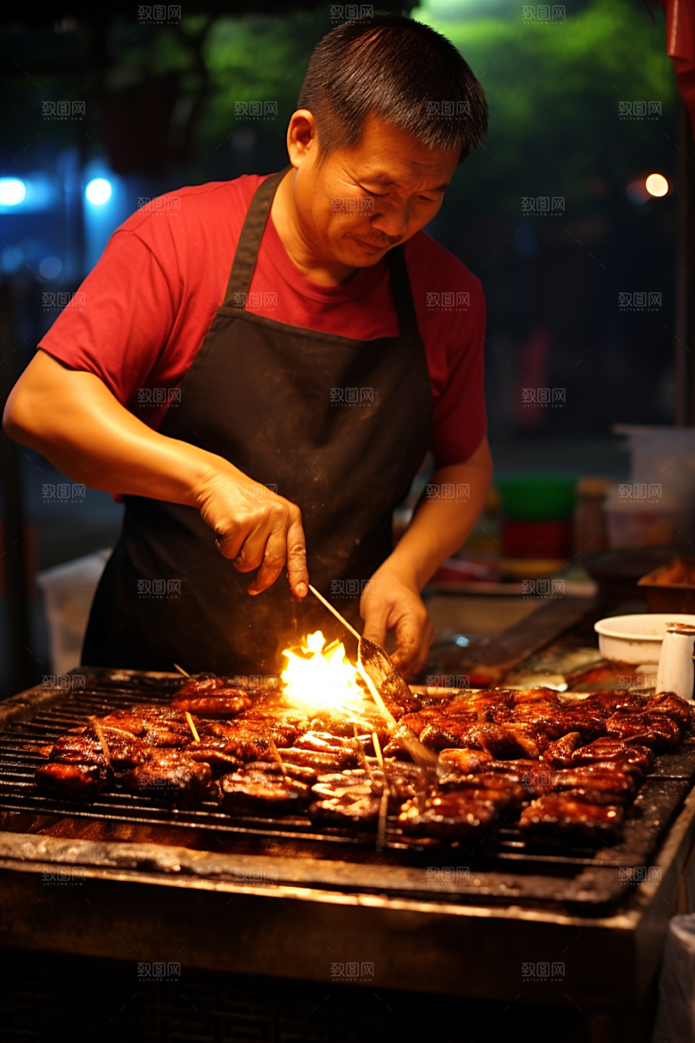 BBQ烧烤美食高清摄影图