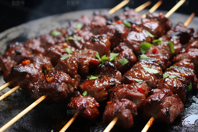 BBQ烧烤美味肉类摄影图