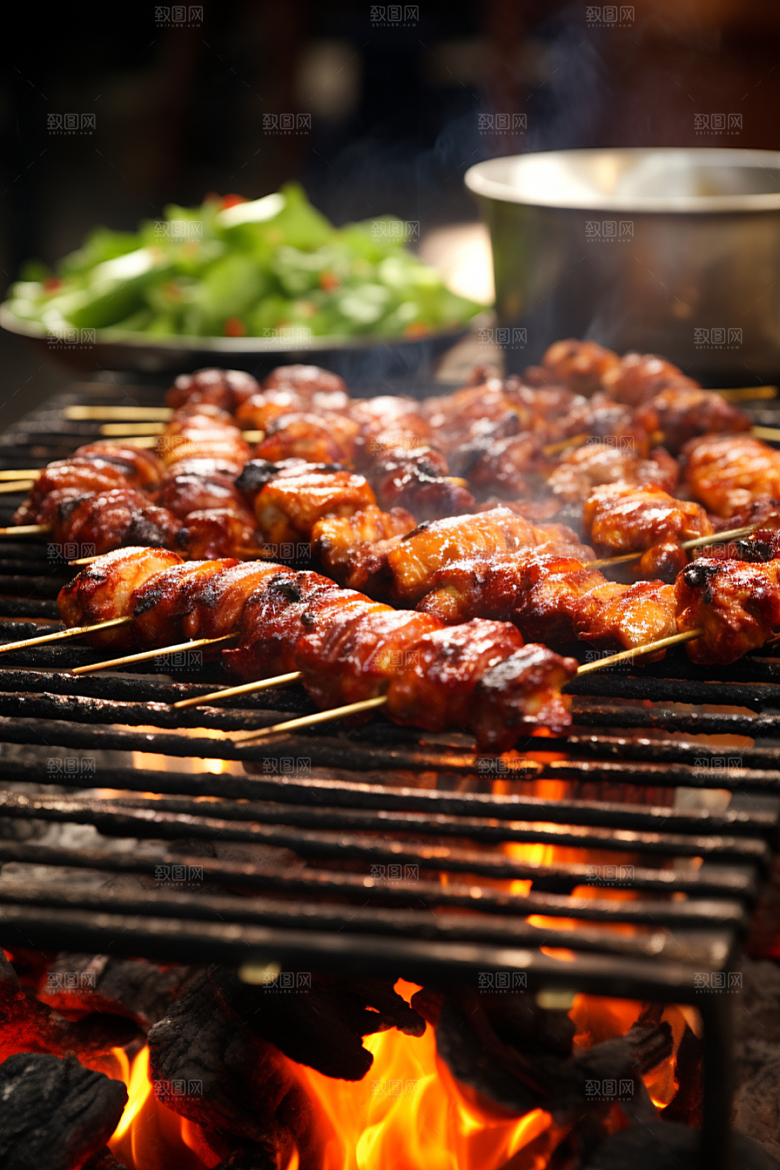 BBQ烧烤高清肉食摄影图
