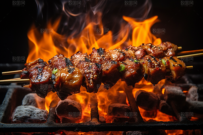 BBQ烧烤高清火辣摄影图