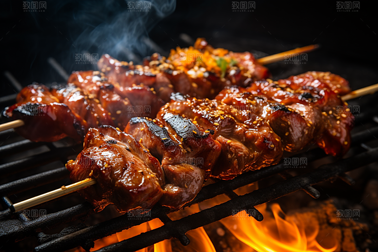 BBQ烧烤火辣广告摄影图