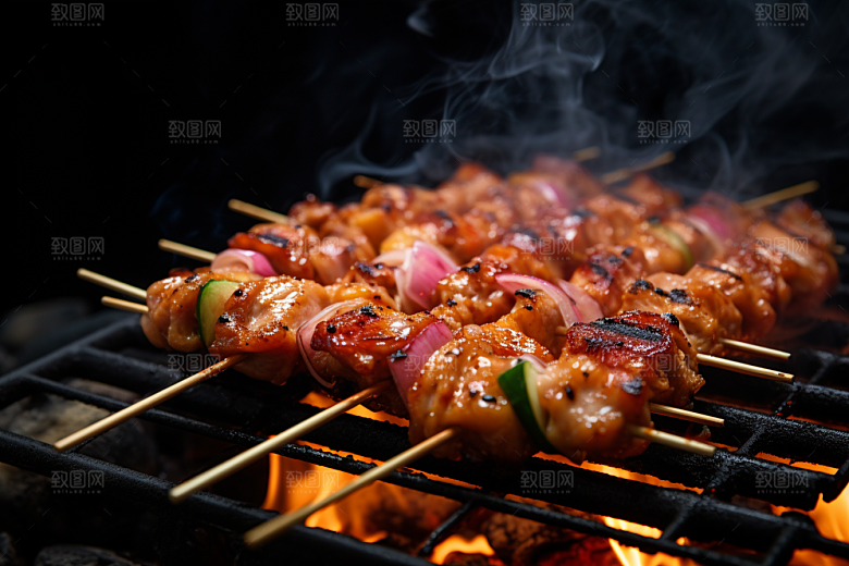 BBQ烧烤广告美味摄影图