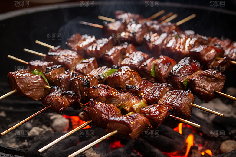 BBQ烧烤火辣聚会摄影图