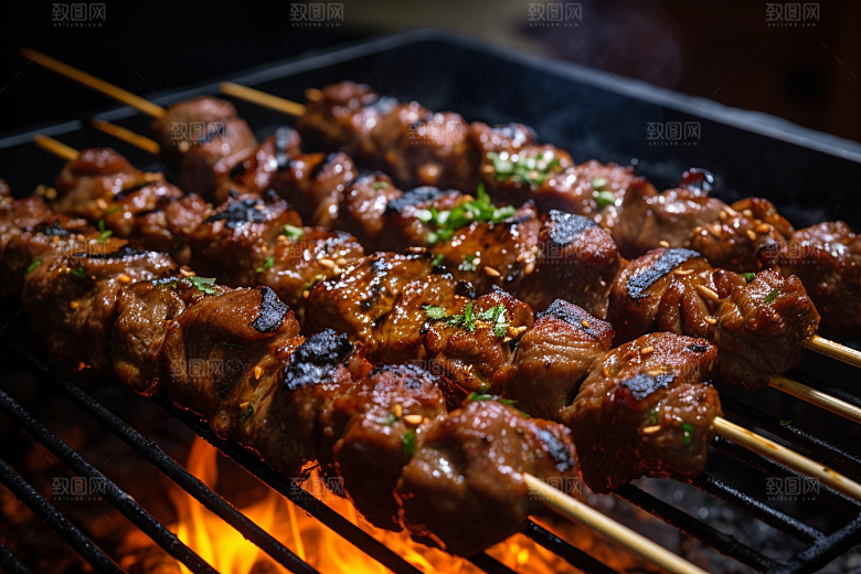 BBQ烧烤聚会美味摄影图