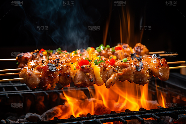 BBQ烧烤聚会广告摄影图