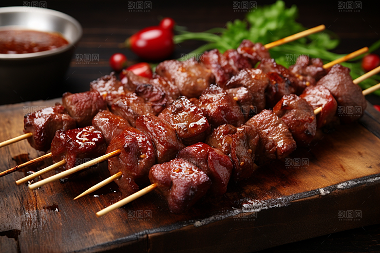 BBQ烧烤肉类美味摄影图