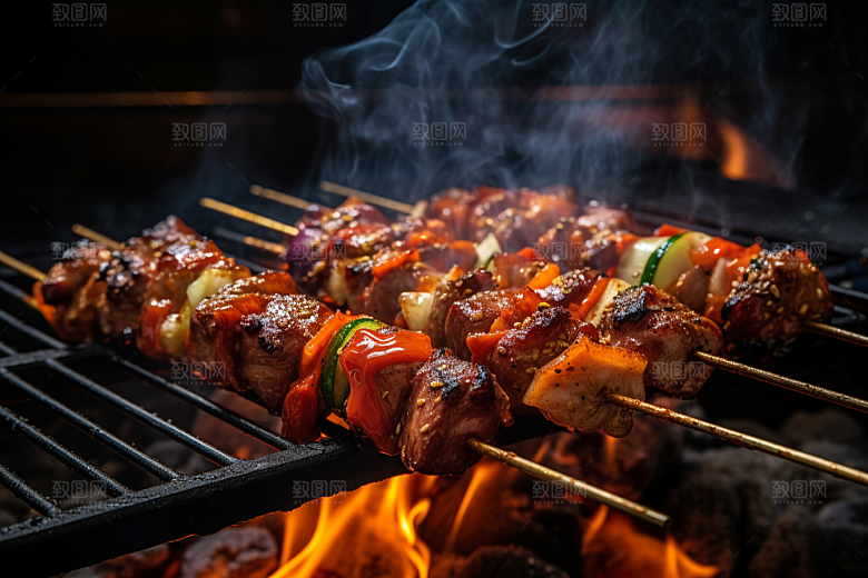 BBQ烧烤高清肉类摄影图