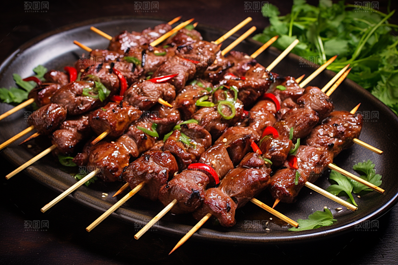 BBQ烧烤肉食肉类摄影图
