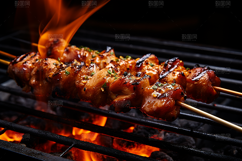 BBQ烧烤美味广告摄影图