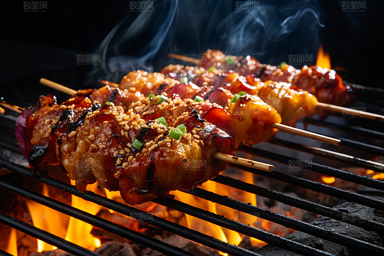 BBQ烧烤肉类广告摄影图