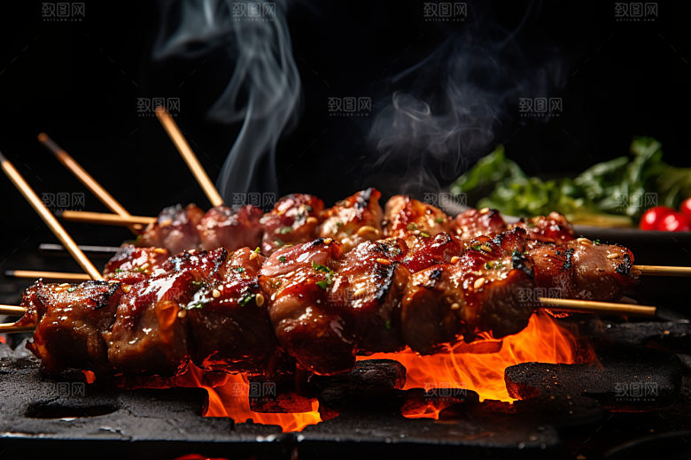 BBQ烧烤美味美食摄影图