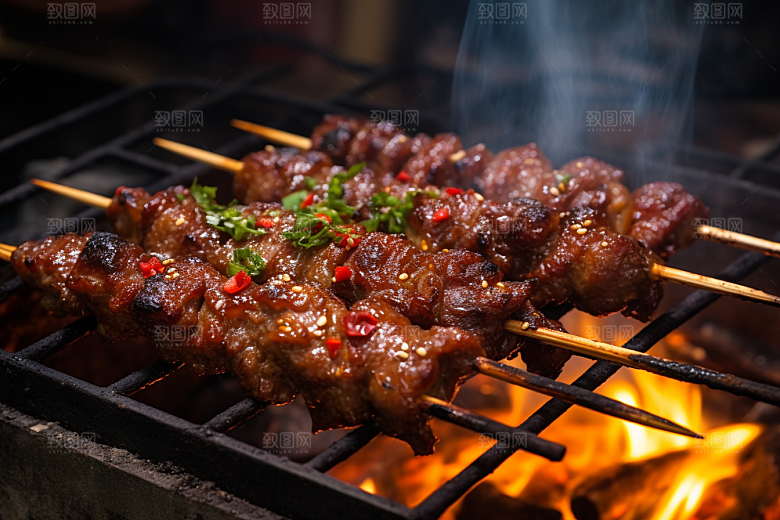 BBQ烧烤广告美食摄影图