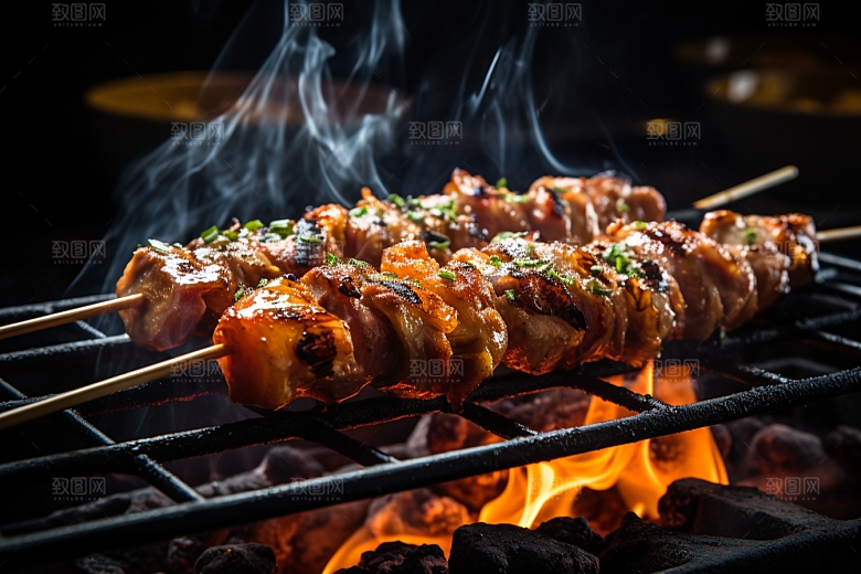 BBQ烧烤广告肉类摄影图