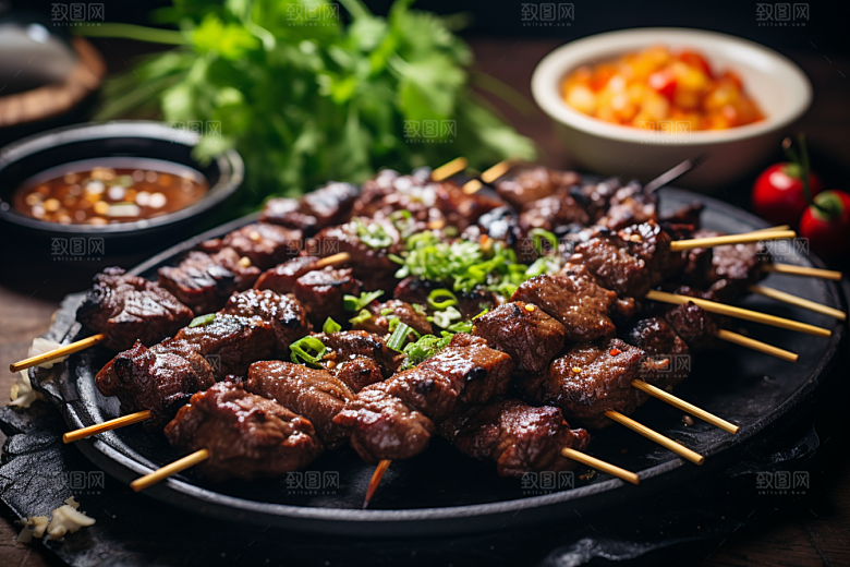 BBQ烧烤火辣火热摄影图