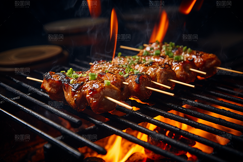 BBQ烧烤肉类广告摄影图