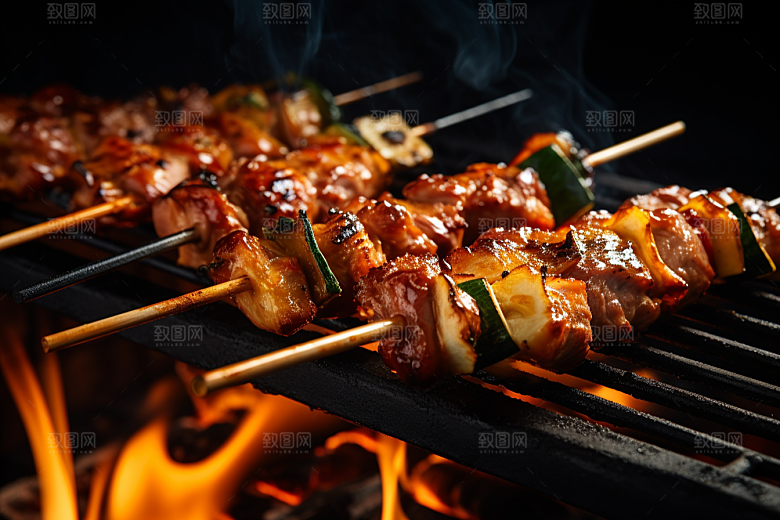 BBQ烧烤美味肉食摄影图