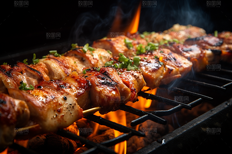 BBQ烧烤高清火辣摄影图