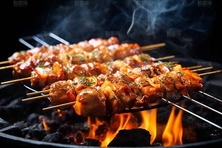 BBQ烧烤高清肉食摄影图