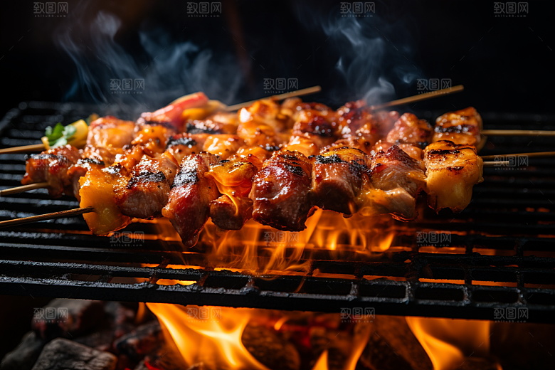BBQ烧烤广告美味摄影图