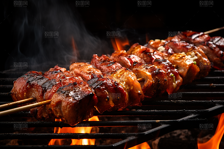 BBQ烧烤广告美食摄影图