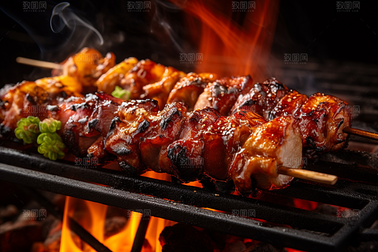 BBQ烧烤美食广告摄影图
