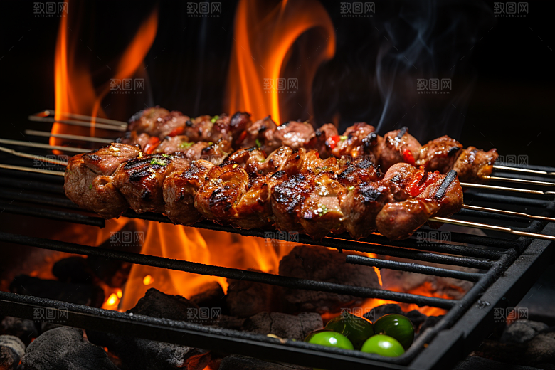 BBQ烧烤高清肉类摄影图