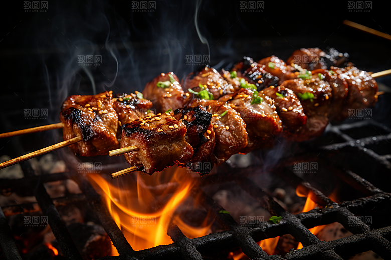 BBQ烧烤广告肉类摄影图