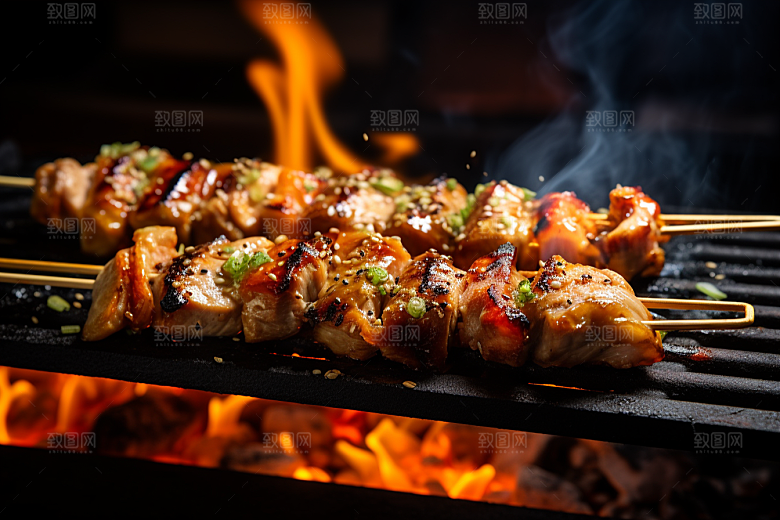 BBQ烧烤美食广告摄影图