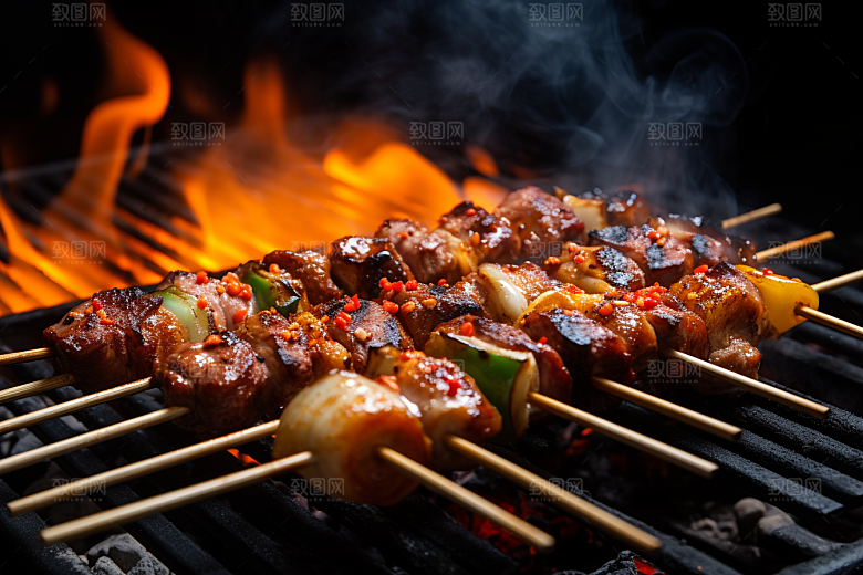 BBQ烧烤美食高清摄影图