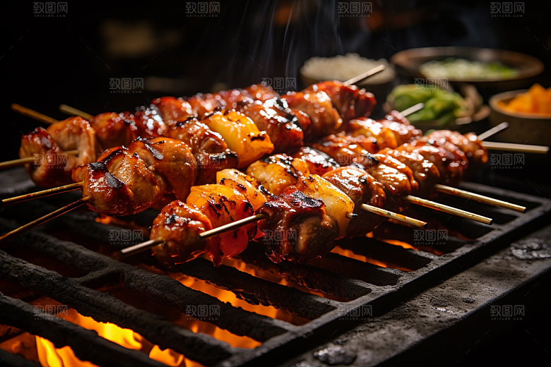 BBQ烧烤广告美食摄影图