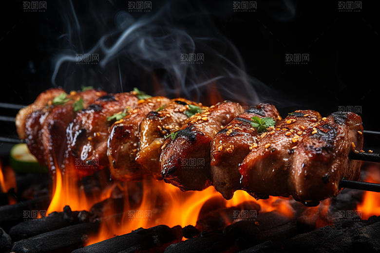 BBQ烧烤聚餐广告摄影图