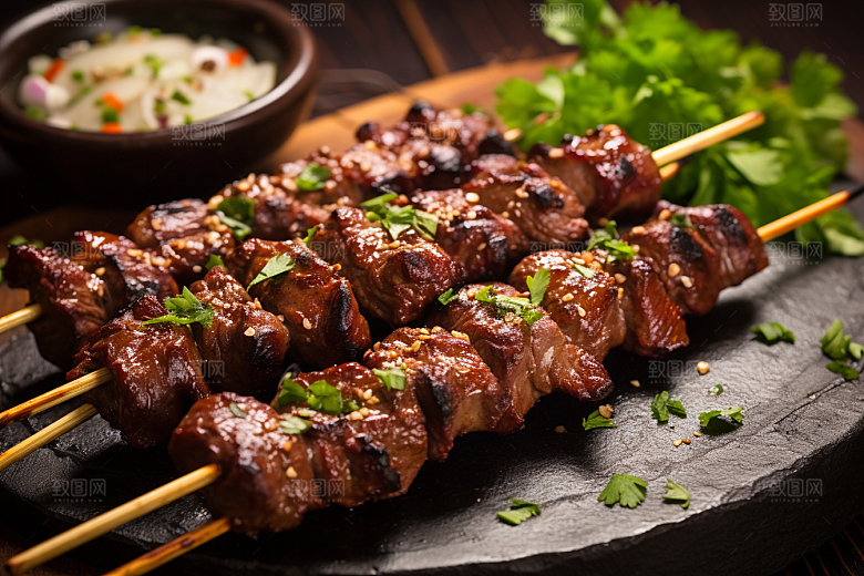 BBQ烧烤美味聚会摄影图