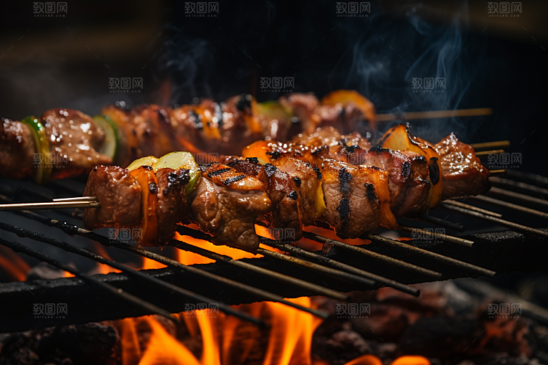 BBQ烧烤肉食高清摄影图