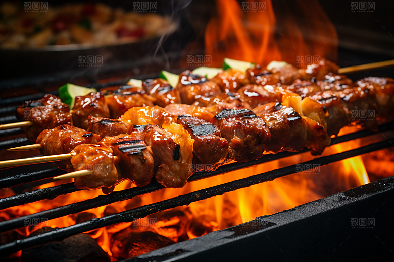 BBQ烧烤高清肉食摄影图