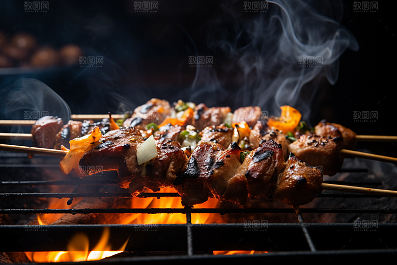 BBQ烧烤聚会火辣摄影图