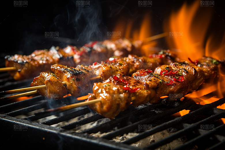 BBQ烧烤美味肉食摄影图