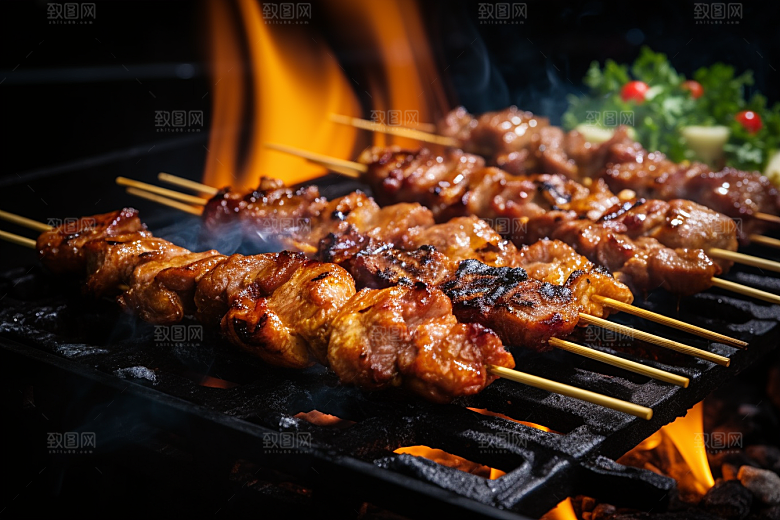 BBQ烧烤高清火辣摄影图